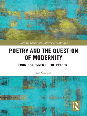 cover image of Poetry and the Question of Modernity